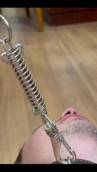 Sexy Foot Gagging in Collared Foot Slave
