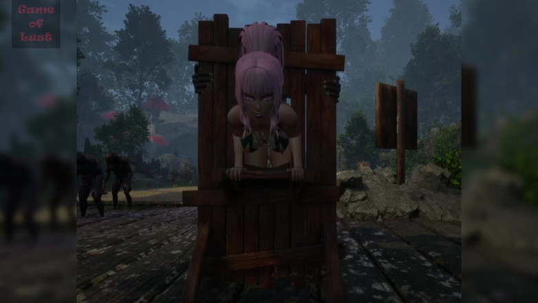 Game of Lust 3D: 3D Anime Pink Haired Babe Fucked and Creampied by a...
