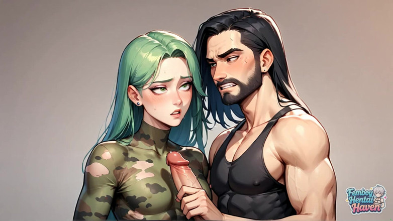 Femboy Hentai Haven: Дивовижне фембойське порно з трансвеститом у рабстві, темноволосим домінатором і вологою грою на ліжку на подушці!