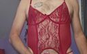 Fantasies in Lingerie: Мои сексуальные новые красные трусики и чулки