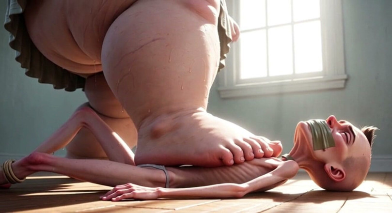 YOUR BEST FANTASY: SSBBW Steps Hard on Man's Face - Humiliation