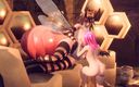 Adult Games by Andrae: Ep13: रानी Bee के बड़े स्तन चूसना - Nephelym के ब्रीडर्स