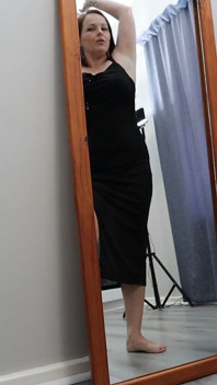 In a Sheer Dress Showing off My Legs, Booty and Thong