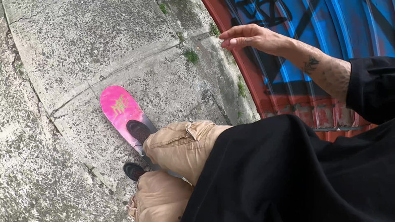 Dyavol: A Giant Skate Plays with a Tiny Human and Then...