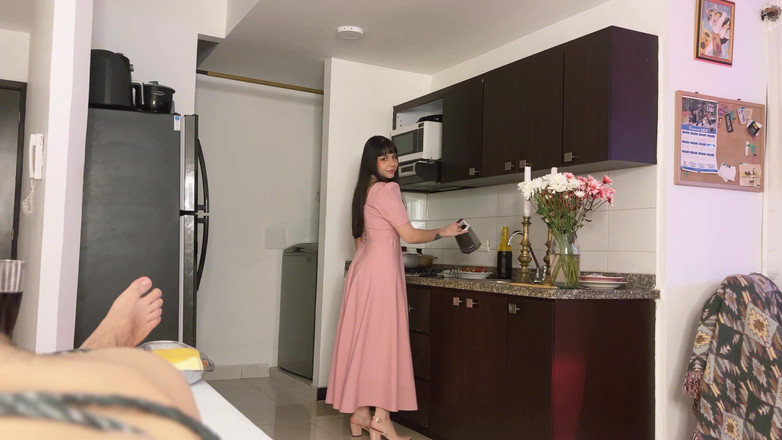 CoralTrip: Bg - gefesselt mit käse - Essensspiel-fetisch 4k