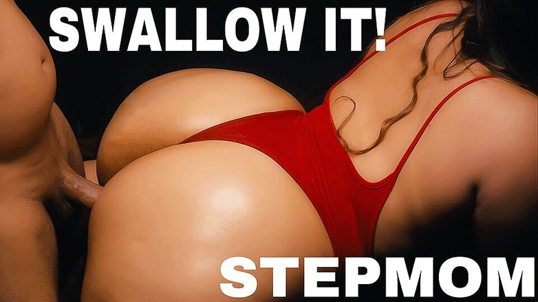 Suny Lune: Мачеха-латина делает тайком минет - пасынок кончает ей в глотку