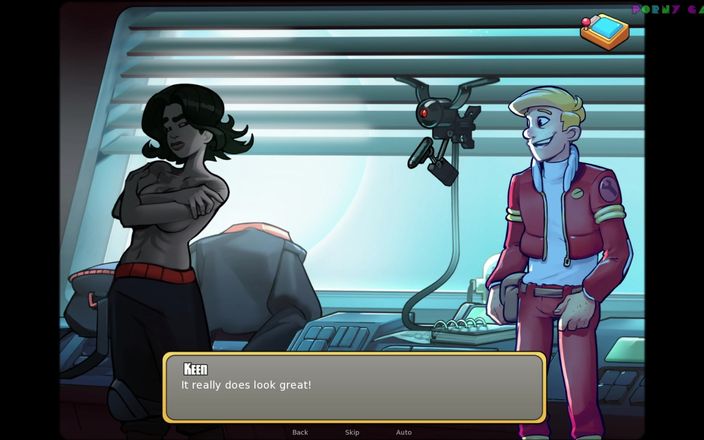 Porny Games: Space Rescue: Codice rosa (v12.5) - Ragazza motociclista con bei tatuaggi