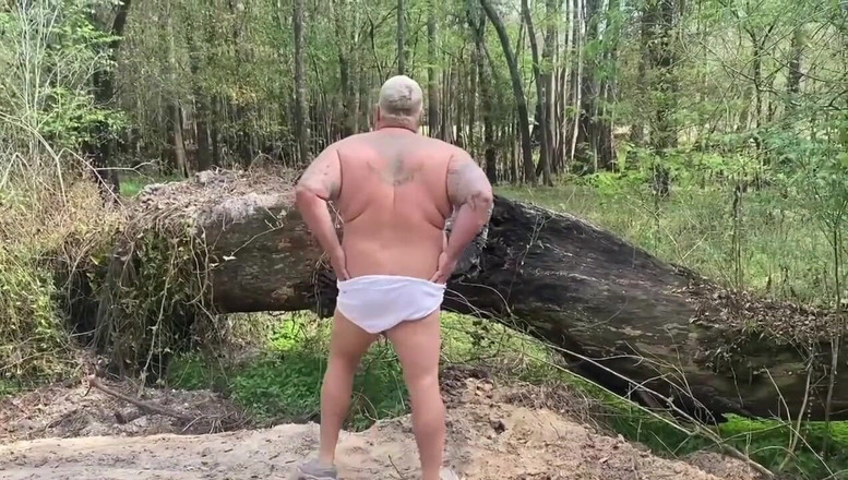 Hand-Free-Daddy-Chub: Disparando enormes cargas de papá