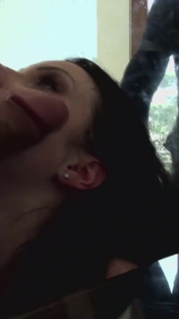 Brunette babe gets screwed in POV by a roco's monster cock