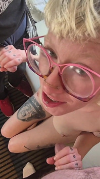 Alt Slut Has One Cock in Each Hand - Blowjob & Deepthroat