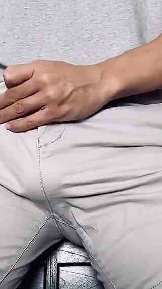 Tie My Dick and Balls, Put in My Tight Shorts and Moan!