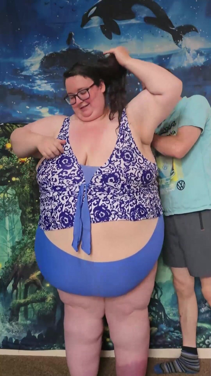 SSBBWLadyBrads: SSBBW Giant Fat Body Swim Suit with Help