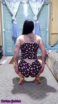 Curious Goddess - Hot Brunette Wearing Only a Towel, Very Horny