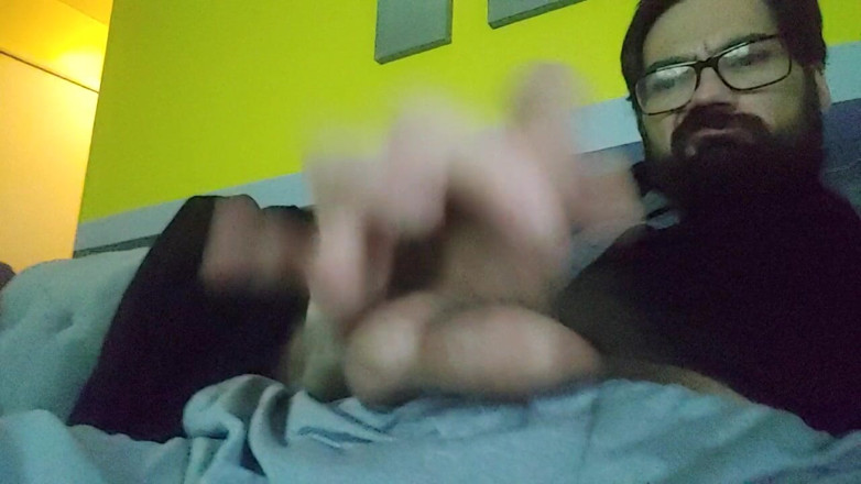 Wolf cock: Masturbación matutina
