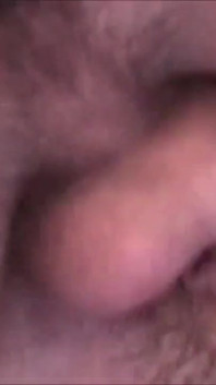 Horny brunette swallows cum