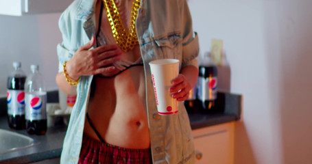 KinkyHome: 4K thrill blowjob at the party