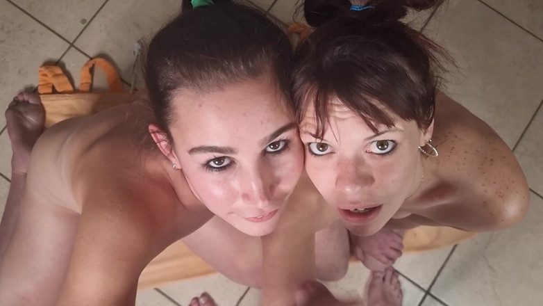 domslutfucker: Две шлюшки дрожат мой хуй в видео от первого лица, сперма в глазах, грязный разговор, моча в глазах