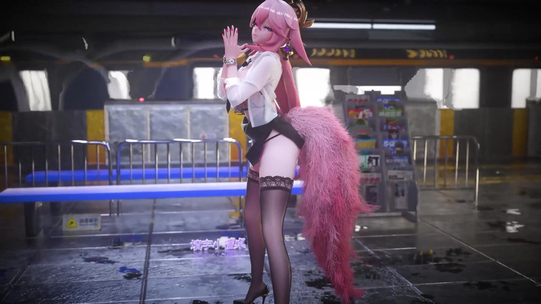 MikuMotion: [mmd] uniforme dell'ufficio; Gonna a matita; Perizoma di pizzo; Segretario