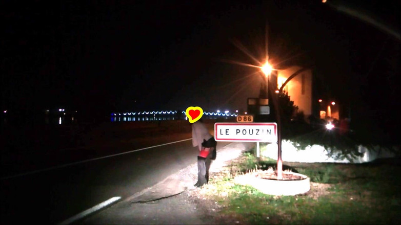 Aureliakreit: Curvă turistă Aurelia vizitând Le Pouzin în Ardeche Franța