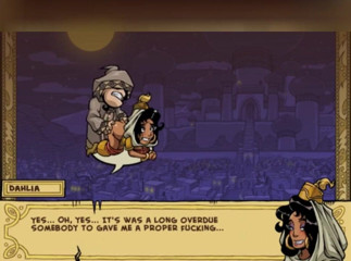 3DXXXTEEN2 Cartoon: Jasmine is taught to have no shame. 3D porn cartoon sex