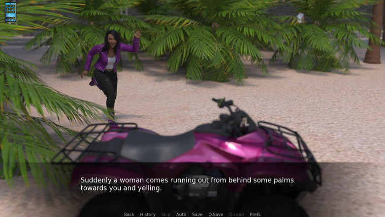 Dirty GamesXxX: Paradise City: sexy esposa caliente vestida camina por la playa...