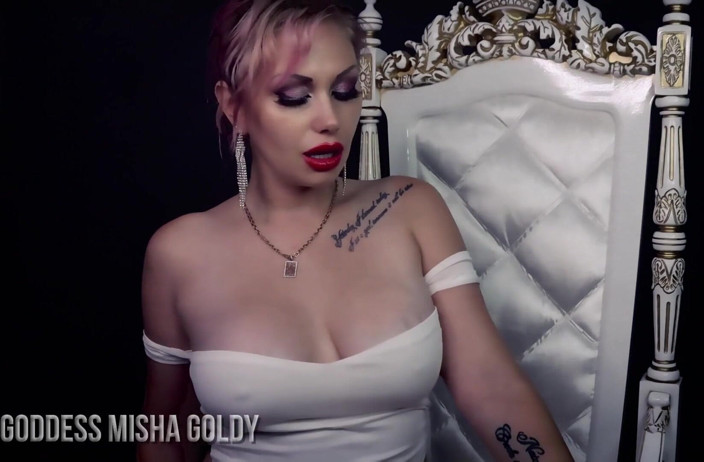 Goddess Misha Goldy: İğrenç aptal ezik azdırıyor ve reddediliyor!!