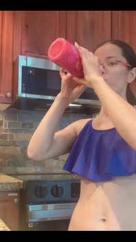 In the kitchen