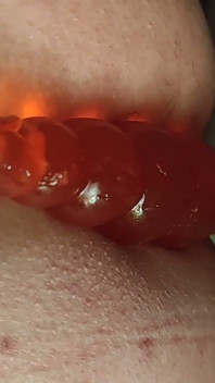 Cute Natural Femboy Rides Big Tree Dildo and Cums Close up Into Camera