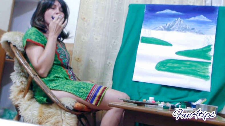 Bolly Karma: L'arte perfetta del fumo della ragazza calda