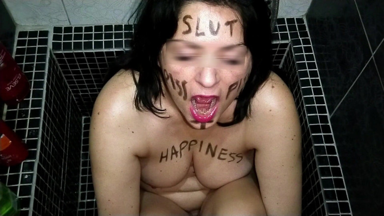 Toilet Mommy: Body writing stepmom take hot piss