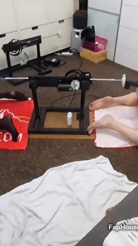 Amazing Fucking Machine Double Dildo Duel