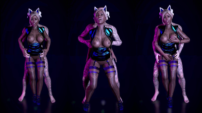 Porno Work Shop: 나이트클럽에서, 핫 혼혈 소녀가 큰 백인 자지에게 섹스당한다