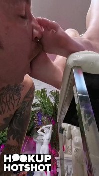 Bryan Gozzling Face Fucks Della Cate Until She Squirts!