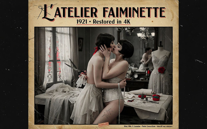 Vintage Erotic Archive: L'atelier Faiminette 1921 vzácný francouzský němý erotický film restaurovaný ve 4K