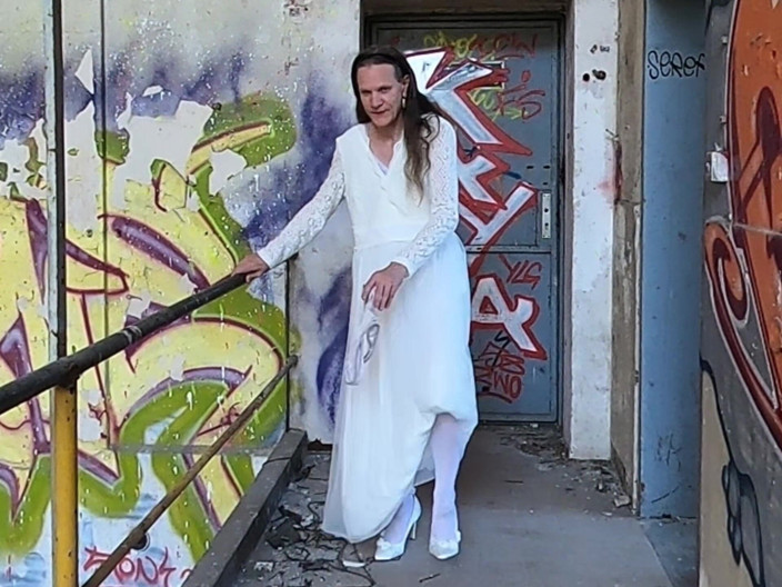 Slut Bella: Bride Stripping