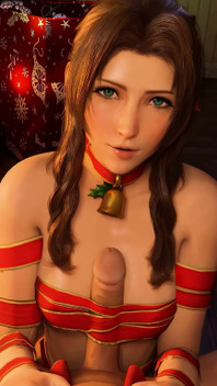 Aerith Xmas Titfuck & Handjob - Final Fantasy 7 3D Animation Rule34