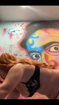 In the Evening, I Finally Decided to Finish the Drawing on the Wall
