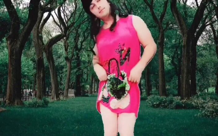 Ladyboy Kitty: かわいい顔ホットセクシーダンサーの公園モデルコスプレイヤー