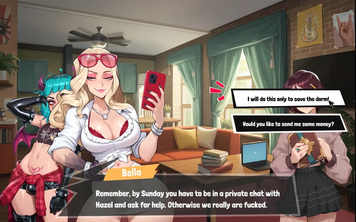 Cum in Futa: Femboy Futa house futanari hentai spel ep 14 Missie verleiden een...