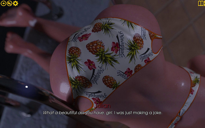 3D Cartoon Porn: Il mio piacere 18 - Lori mostra il seno a Julian e...