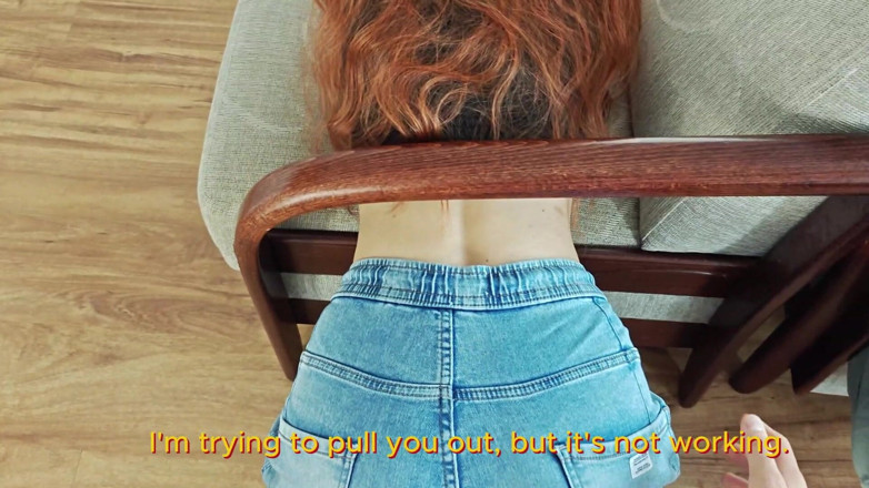 Artur and Diana: Stucking Stepsister POV Ripping Jeans