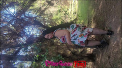 Riderqueen BBW Step Mom Latina Ebony: Riderqueen sola, All'aperto, Video di fan