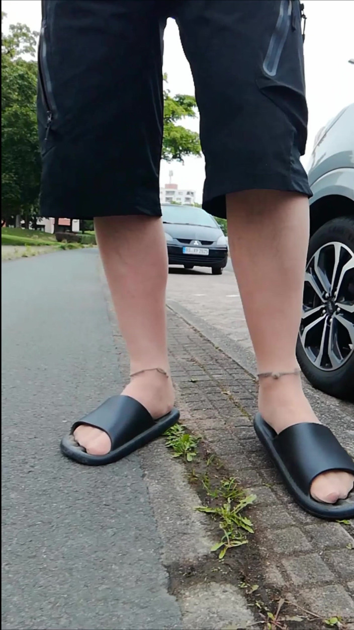 Carmen_Nylonjunge: Carmen Nylonjunge Walked Around in Braunschweiger Weststadt