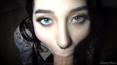 Honey Haze: Dopo il college gola profonda dalla mia sorellastra calda