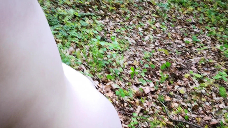 Bouncy Tits Action: Spank my ass and tits outdoor while I'm naked