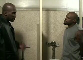 Outdoor pervs: French slut takes bbc in the ass in the bathroom
