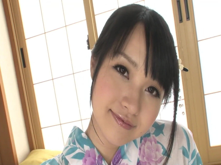 JAPAN IN LOVE: Dirty Kimono Scene-1 Asian Brunette in Kimono Enjoys Her Hairy...