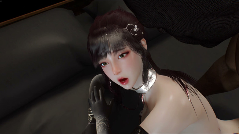 Why fuck so hard: 3D puta peituda vestindo lingerie sexy é fodida por bbc