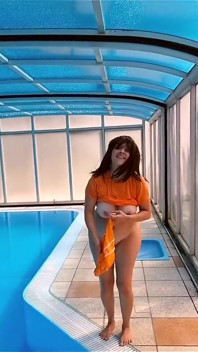 Fingering Myself Poolside