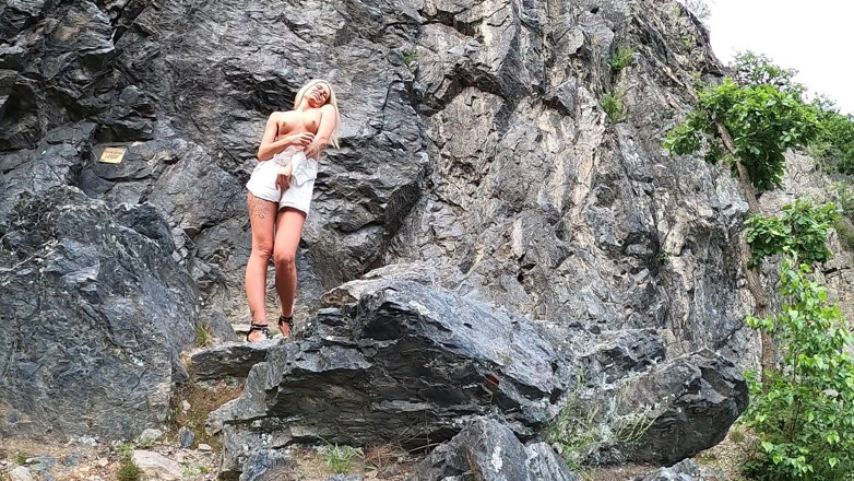 Claudia Macc: Pissing on a rock